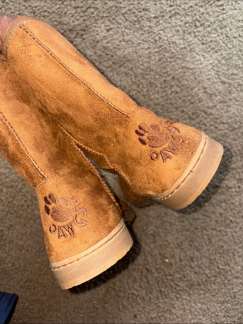Dawgs chestnut suede